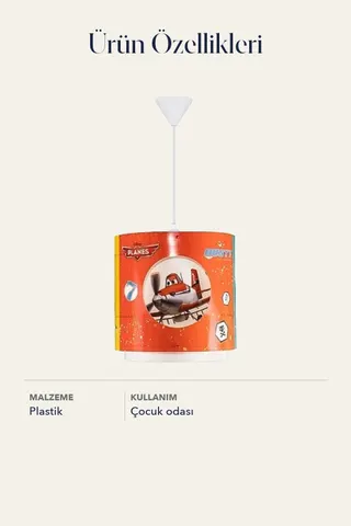 Dusty Uçaklar Tavan Sarkıt Lisanslı Çocuk Odası Dekoratif Aydınlatma — 4. görsel