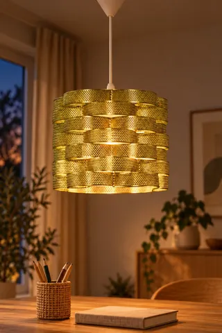 Ferforje Tekli Avize Petek Sarkıt Gold Salon Yatak Odası — 3. görsel