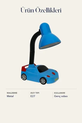 Taraftar Araba Masa Lambası Genç Odası Dekoratif Aydınlatma Modern Tasarım — 5. görsel