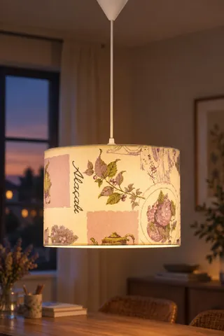 Modern Silindir Kumaş Sarkıt Avize Alaçatı Tavan Lambası Salon Yatak Odası — 3. görsel