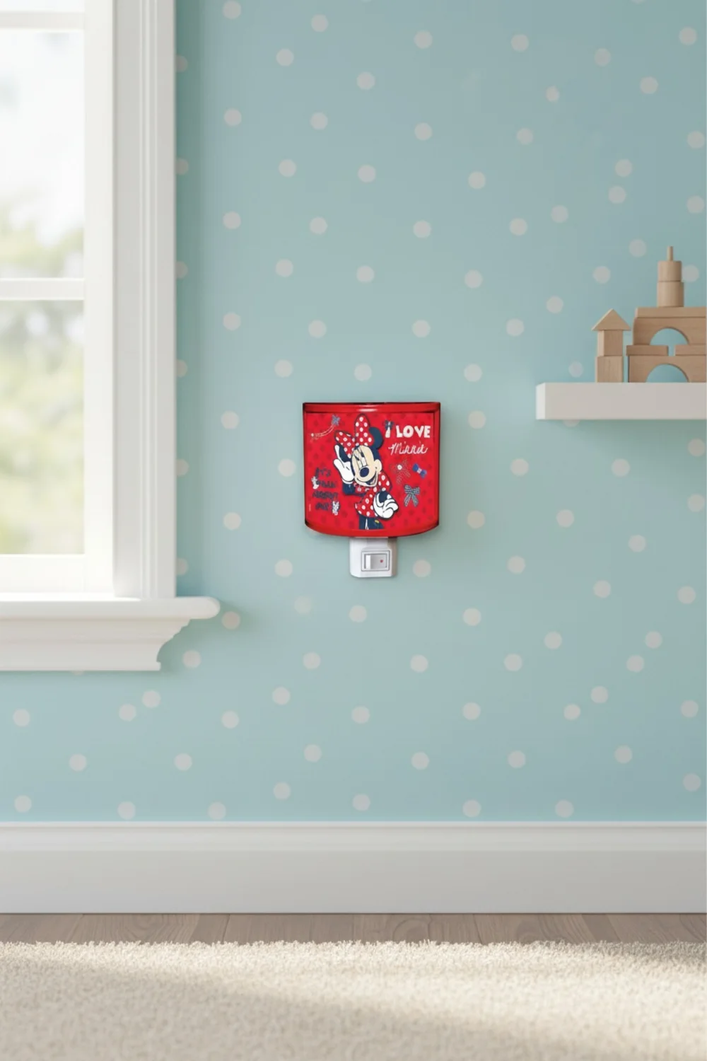 Minnie Mouse Dekoratif Gece Lambası Lisanslı Çocuk Odası Modern Tasarım