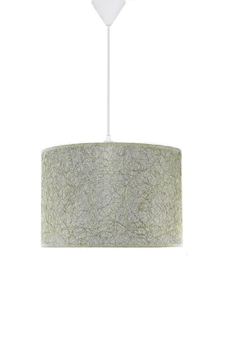 Modern Silindir PVC Sarkıt Avize Gri İp Sarmal Tavan Lambası — 4. görsel