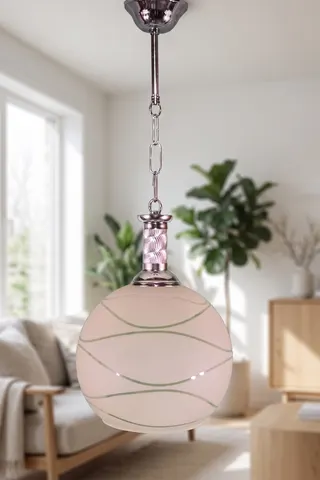 Modern Tekli Cam Avize Sarkıt Bej Su Yolu Salon Yatak Odası