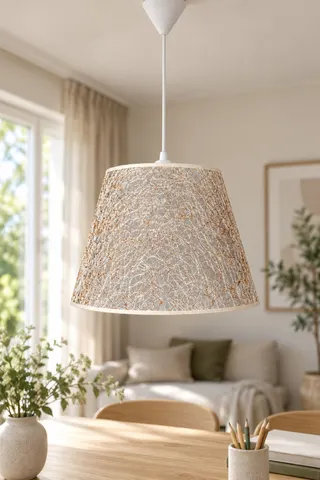 Modern Konik PVC Sarkıt Avize Dore İp Sarmal Tavan Lambası — 2. görsel