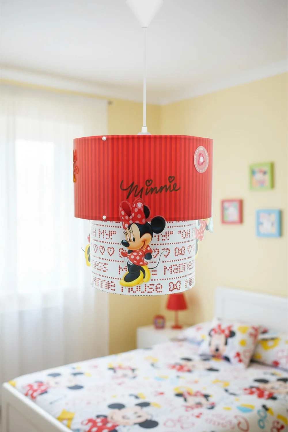 Minnie 3D Tavan Sarkıt 4104 Lisanslı Çocuk Odası Dekoratif Aydınlatma