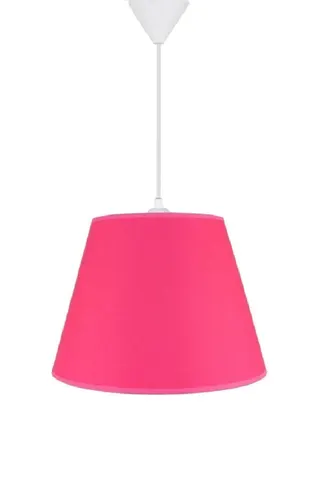Modern Konik Kumaş Sarkıt Avize Koyu Pembe Tavan Lambası — 4. görsel