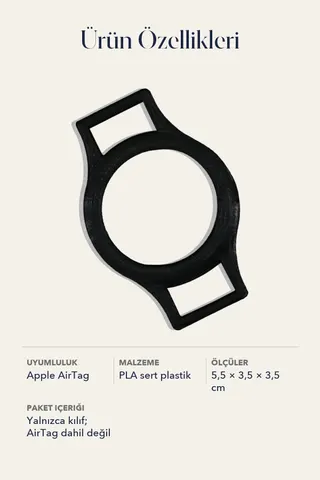 Sny Airtag Pla Koruyucu Kılıf Anahtarlık-apple Uyumlu — 4. görsel
