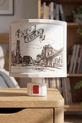 Nisa Luce New York Gece Lambası Genç Odası Dekoratif Aydınlatma
