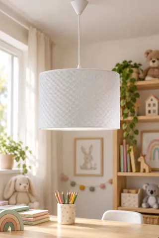 Modern Silindir PVC Sarkıt Avize Beyaz File Tavan Lambası — 2. görsel