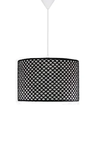 Modern Silindir PVC Sarkıt Avize Siyah File Tavan Lambası — 4. görsel