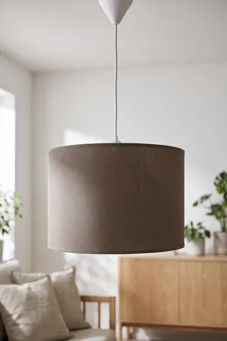 Modern Silindir Kumaş Sarkıt Avize Toprak Tavan Lambası Salon Yatak Odası