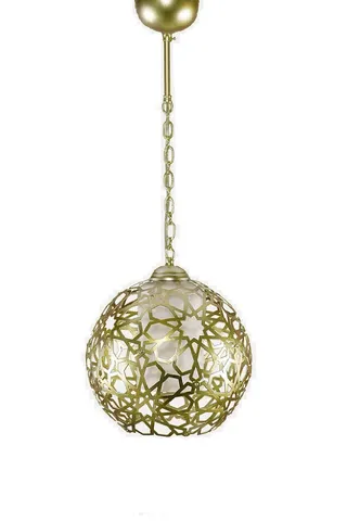 FERFORJE TEKLİ AVİZE KAFES SARKIT-GOLD ALTIN — 4. görsel
